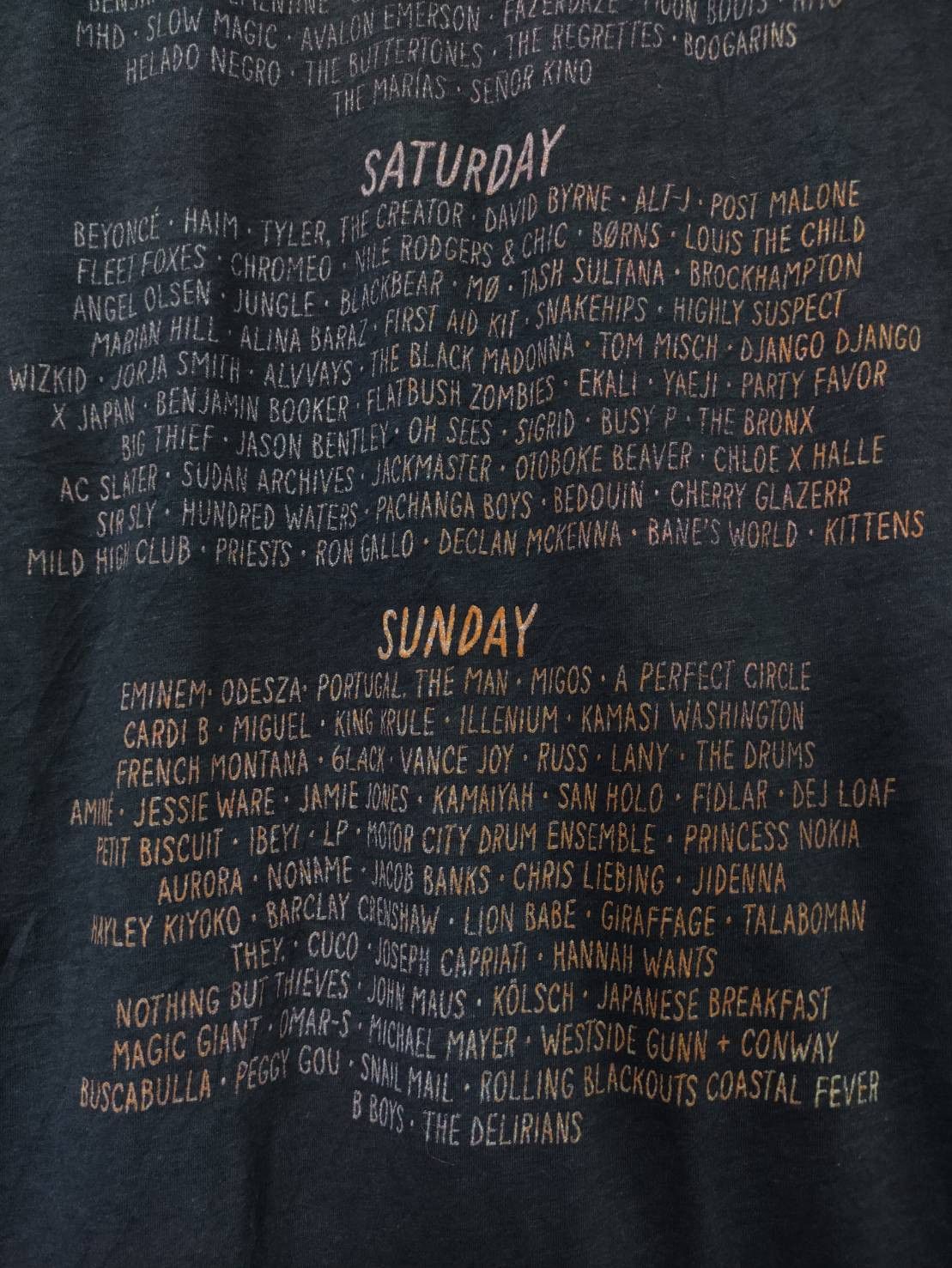 Band Tees Coachella 2018 Eminem, The Weekend, Beyonce T-Shirt Size US XL / EU 56 / 4 - 10 Thumbnail