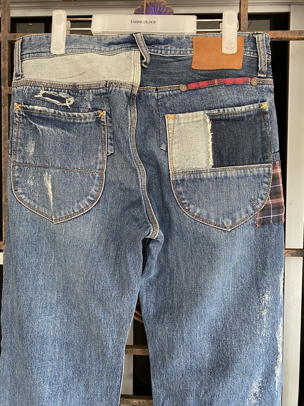 Japanese Brand Japanese Brand Pocket Park Patchwork Denim Size US 31 - 6 Thumbnail