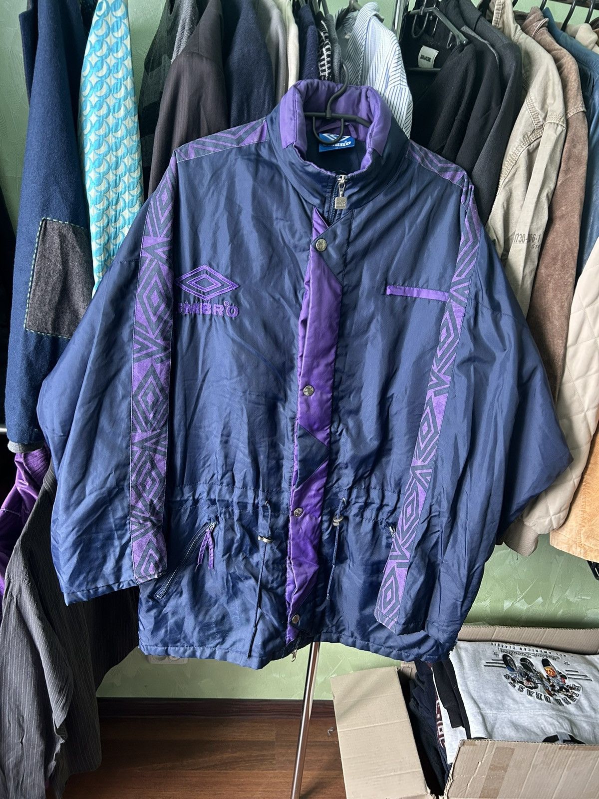 Umbro Vintage Umbro 90s Coat Jacket Football Soccer Nylon Size M Size US M / EU 48-50 / 2 - 5 Thumbnail