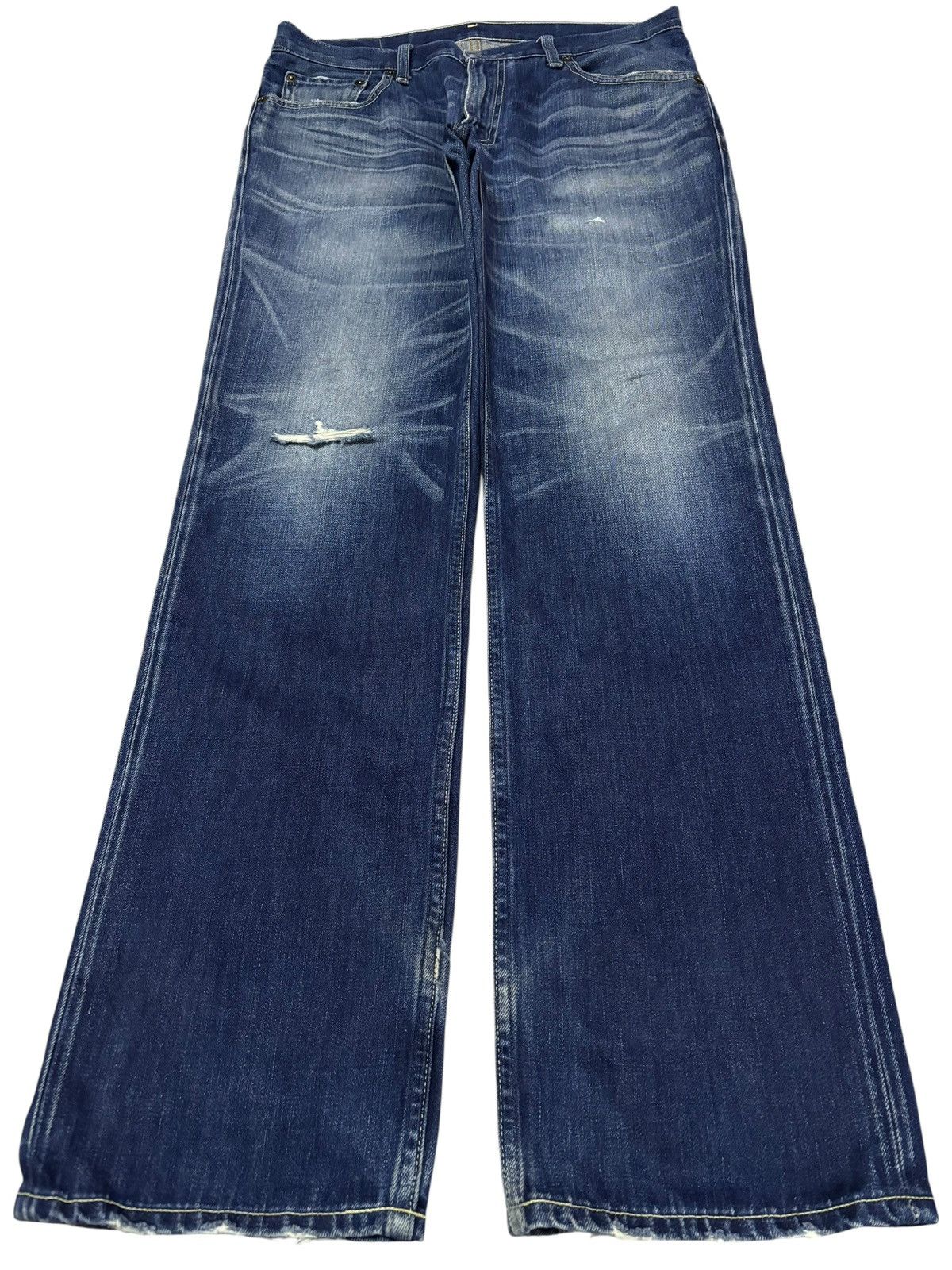 Levi's Vtg 90s Levis 502 Distressed Jeans Size US 34 / EU 50 - 1 Thumbnail