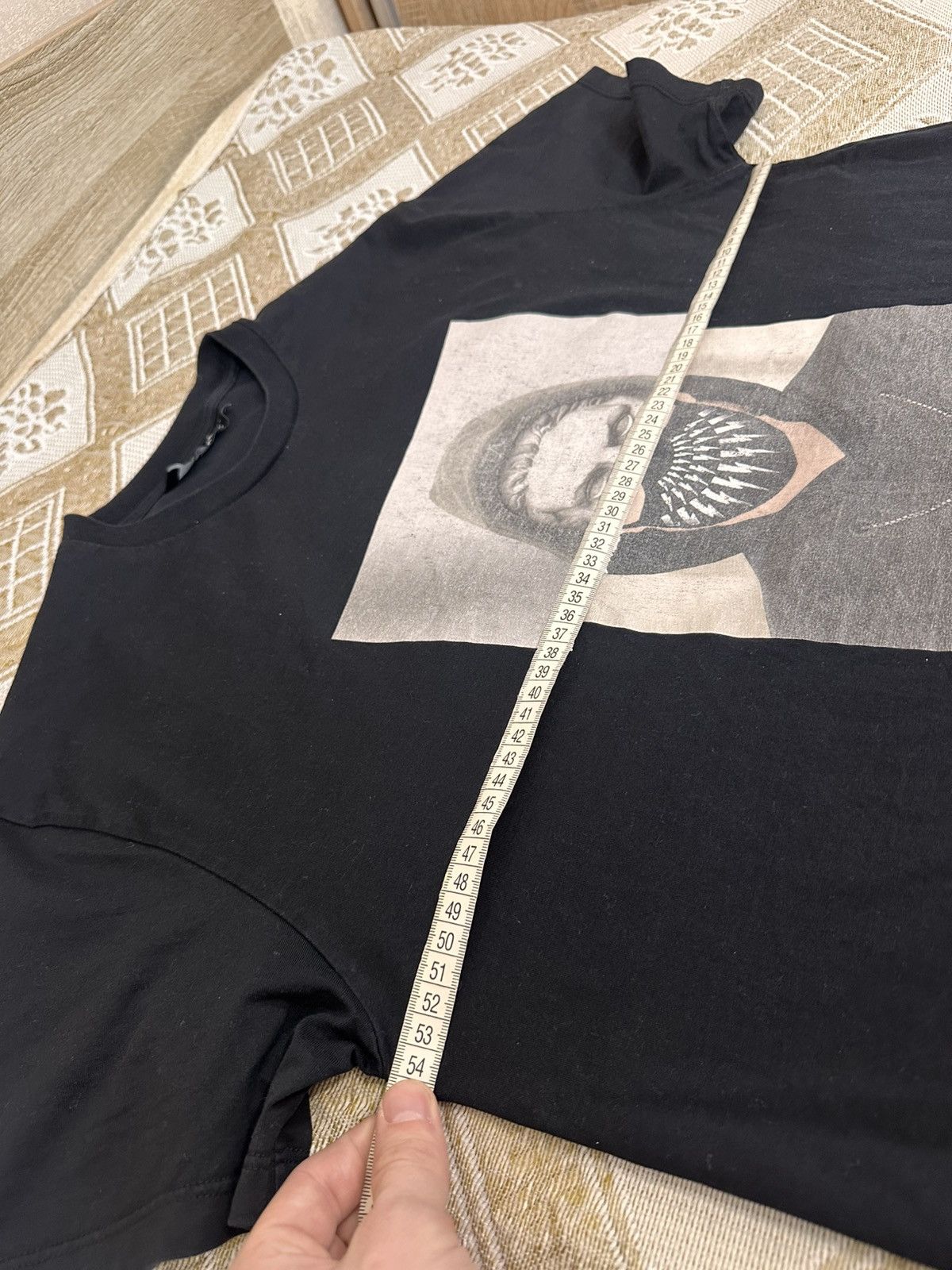 Neil Barrett 🔥 Neil Barrett Marble Vigilante Hybrid Print n.61 T Shirt Size US M / EU 48-50 / 2 - 9 Thumbnail