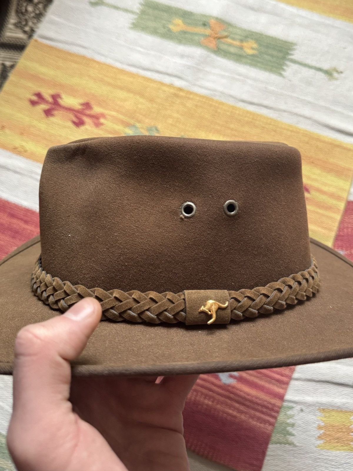 Stetson Vintage P. G. Field Sunfaded Australian Brown Cowboy Hat Size ONE SIZE - 5 Thumbnail