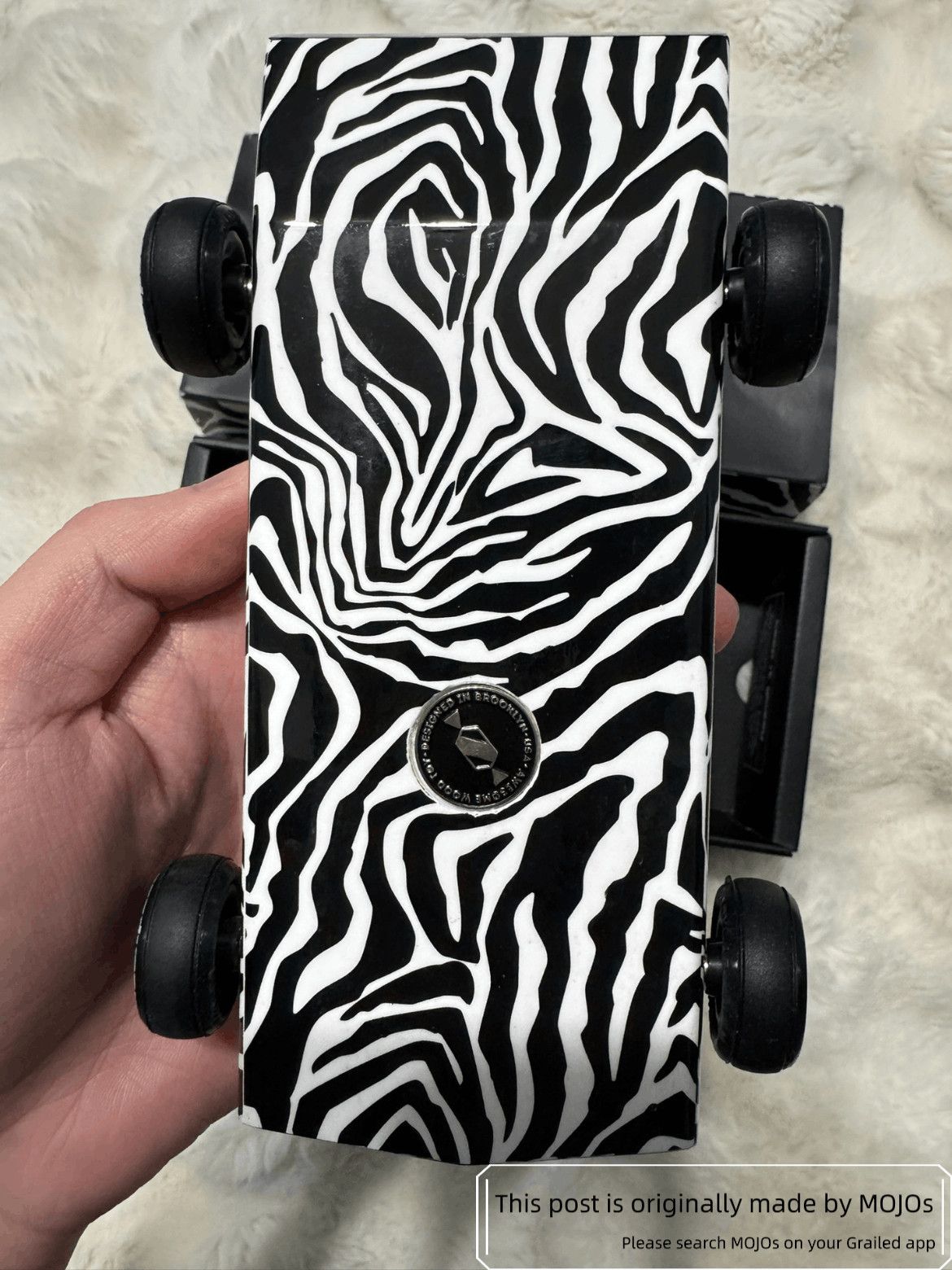 Saint Laurent Paris Saint Laurent Paris Zebra Pattern Wood Car Model Size ONE SIZE - 7 Thumbnail