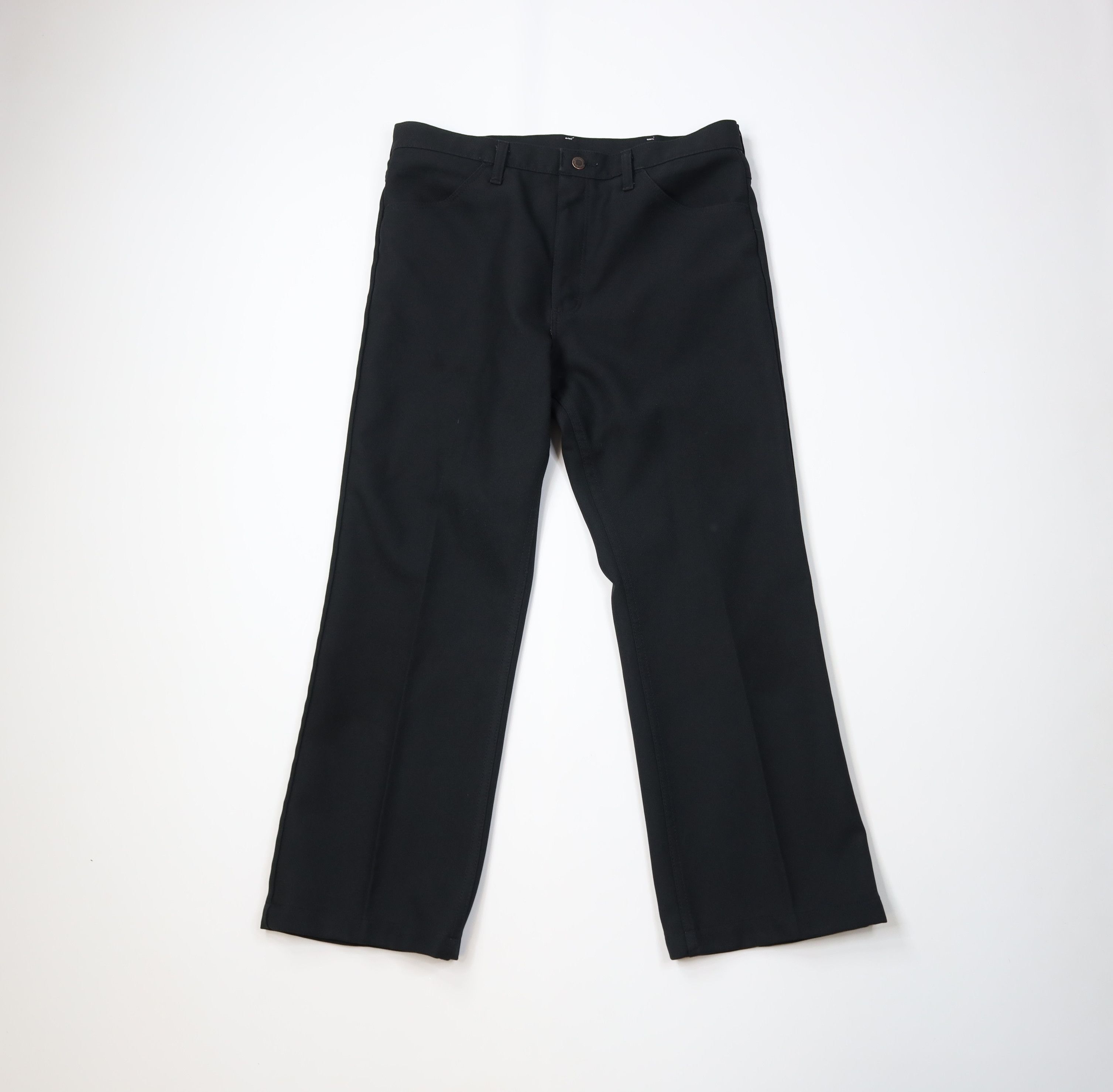 Wrangler Vintage 90s Wrangler Western Wide Leg Chino Pants Black USA Size US 34 / EU 50 - 1 Thumbnail