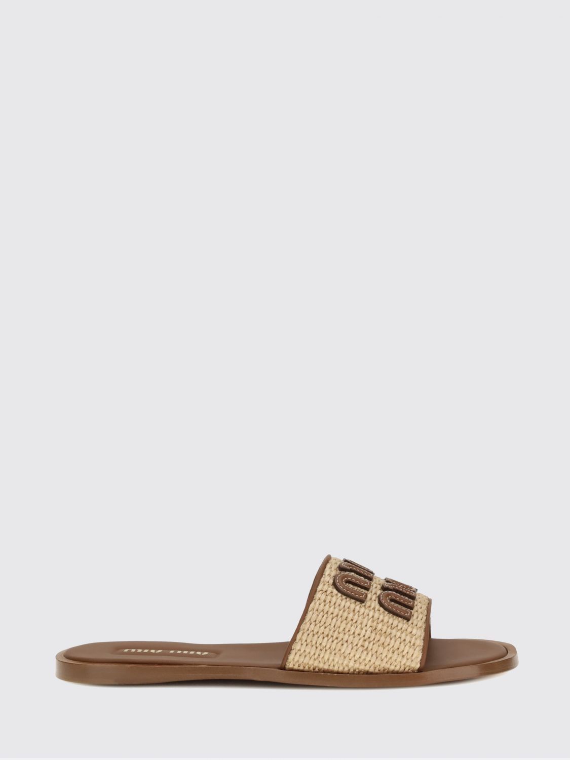 Miu Miu Heeled Sandal Woman Natural