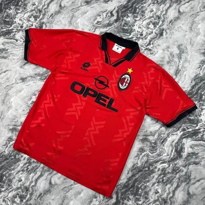 Lotto Sport VIntage Lotto AC Milan 1996 1997 Third Shirt Soccer Jersey Size US XL / EU 56 / 4 - 1 Thumbnail