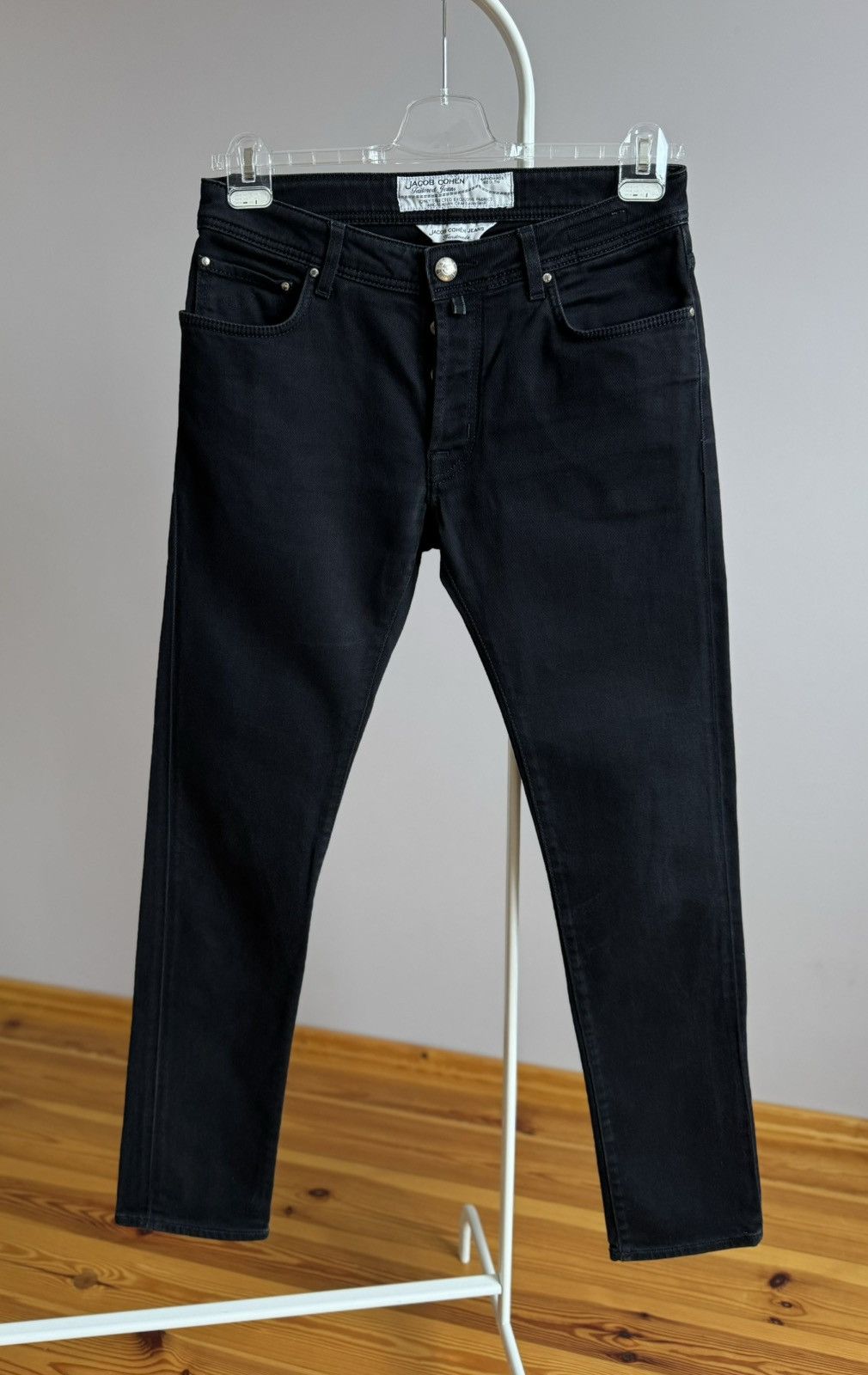 Jacob Cohen Jacob Cohen Black Slim Fit Stretch Jeans Denim Pants 31-33 Size US 33 - 1 Thumbnail