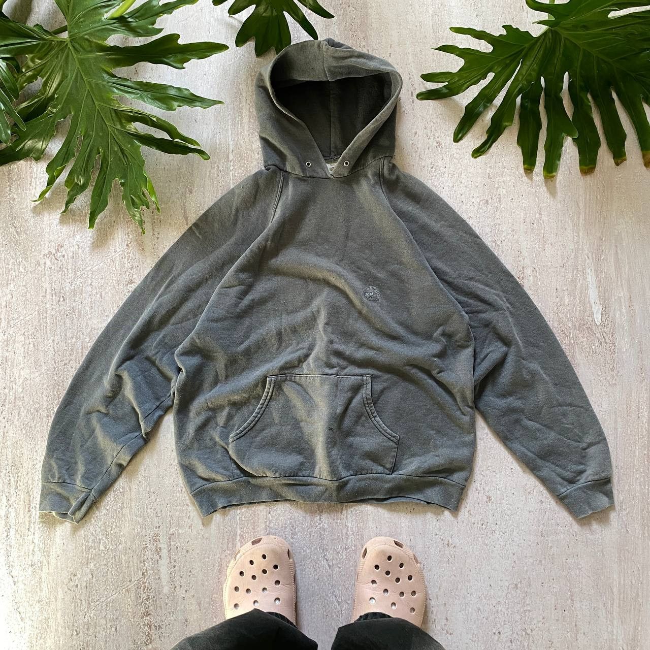 Fruit Of The Loom VINTAGE 90S FOTL AMAZING FADED BLANK HOODIE 106 Size US XL / EU 56 / 4 - 1 Thumbnail