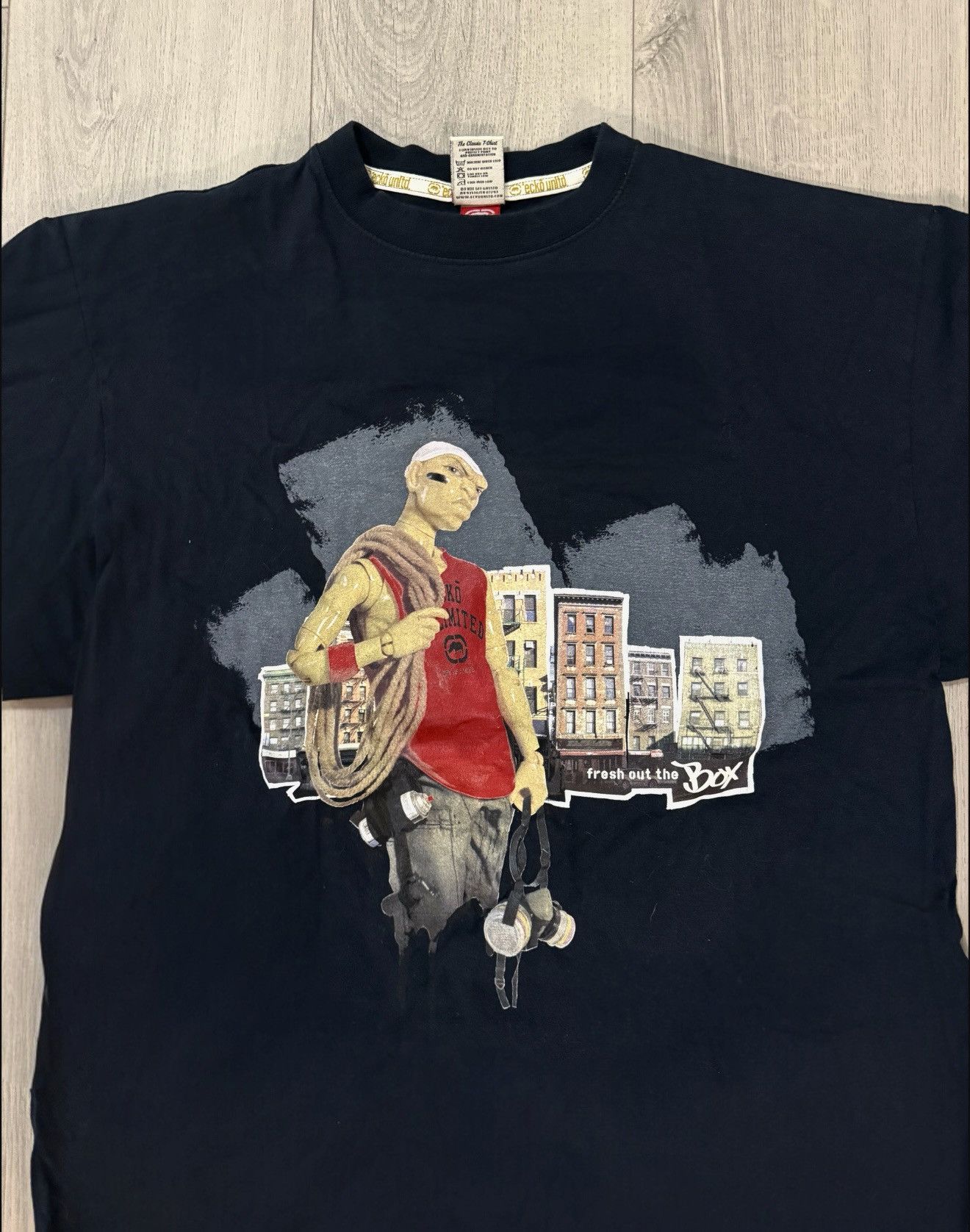Ecko Unltd. Y2K Ecko Untld Graffiti Tagger Baggy Black Large Tee Size US L / EU 52-54 / 3 - 1 Thumbnail