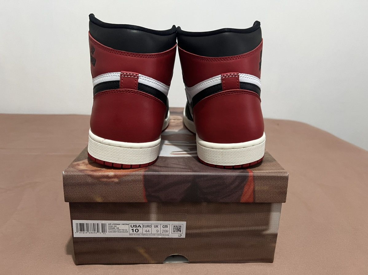 Jordan Brand Jordan 1 Retro high OG Black toe Size US 10 / EU 43 - 4 Thumbnail