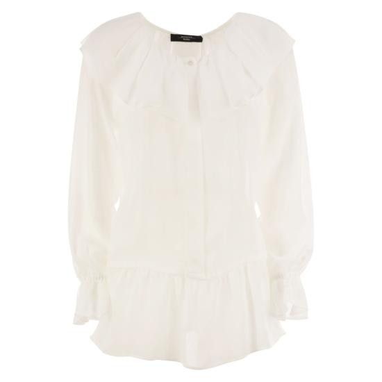 Weekend Max Mara WEEKEND MAX MARA Women Shirts 2515191013600 WHITE Size XXS / US 00 / IT 34 - 1 Thumbnail