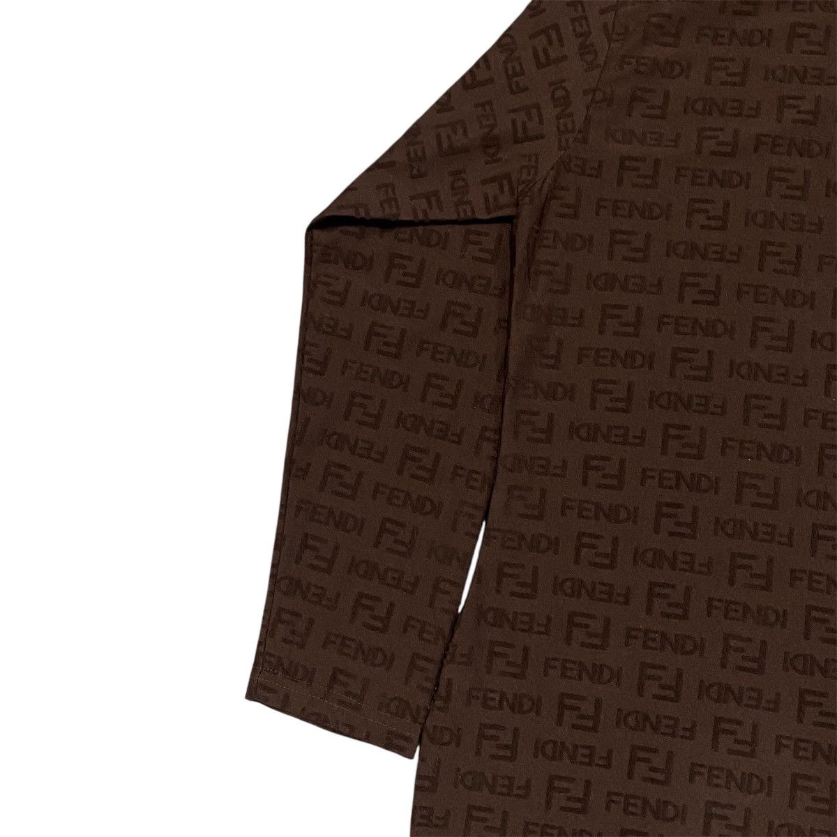 Fendi ‼️LAST DROP‼️Vintage Fendi FF Monogram Zucca Print Zip Neck Size M / US 6-8 / IT 42-44 - 11 Thumbnail