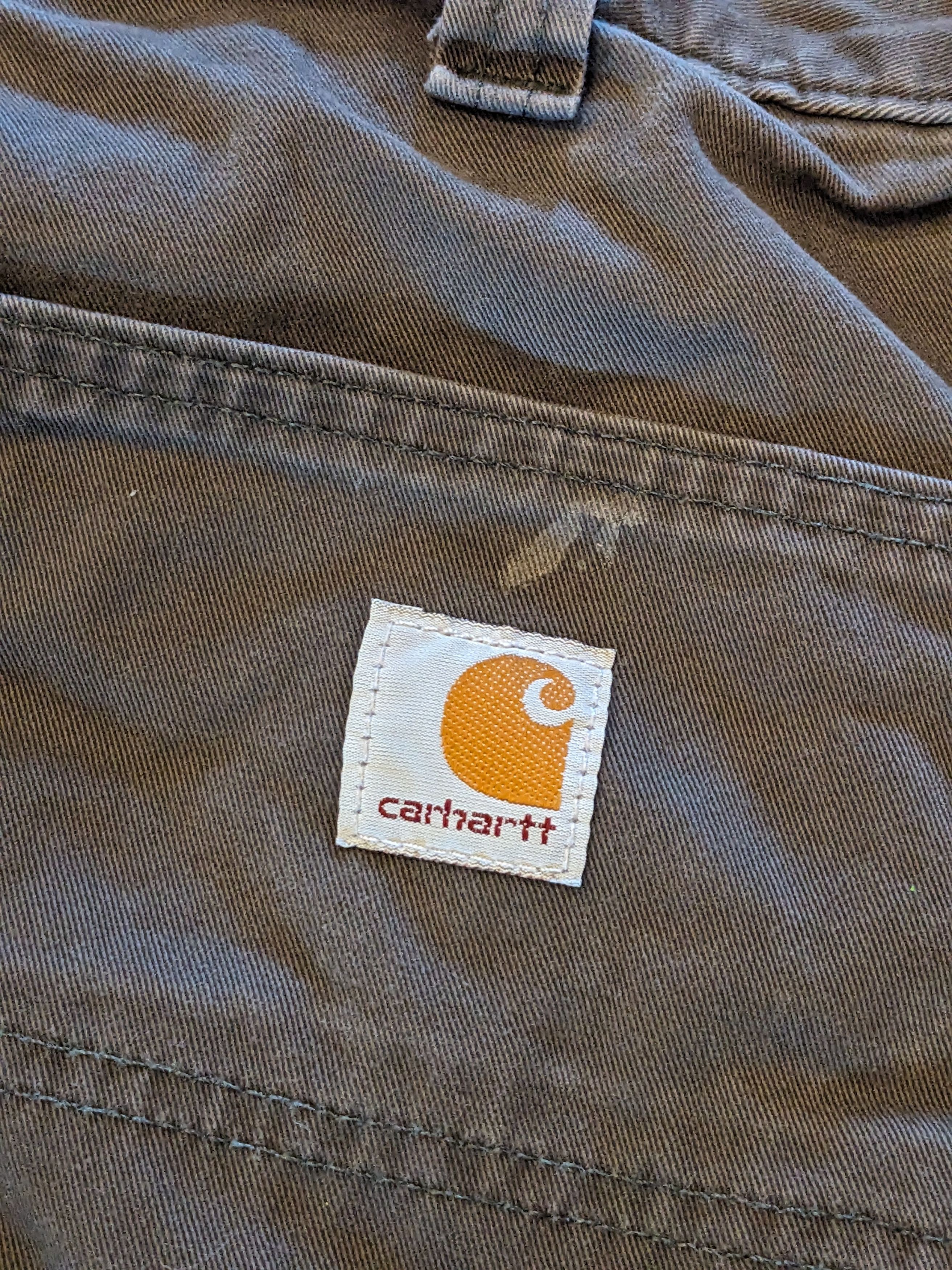Carhartt × Vintage Vintage Carhartt B324-DFE 38 x 34 Relaxed Fit Green Pants Size US 38 / EU 54 - 2 Thumbnail