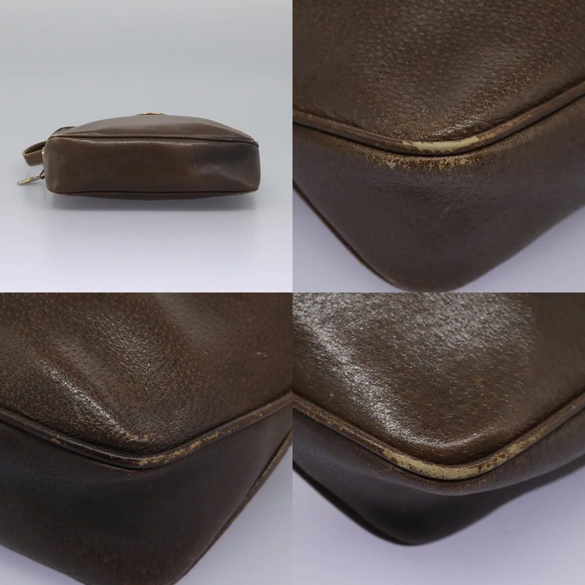 Gucci GUCCI Shoulder Bag Leather Brown Gold 001 261 001 261 Size ONE SIZE - 10 Thumbnail