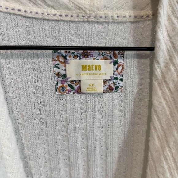 Designer MAEVE by ATHROPOLOGIE CREAM SOFT SWEATER SZ M Size M / US 6-8 / IT 42-44 - 2 Thumbnail