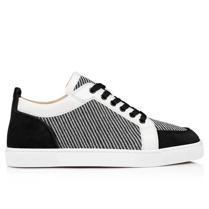 Christian Louboutin oc11z0325 Rantulow Orlato Flat in Black/White Size US 8.5 / EU 41-42 - 3 Thumbnail