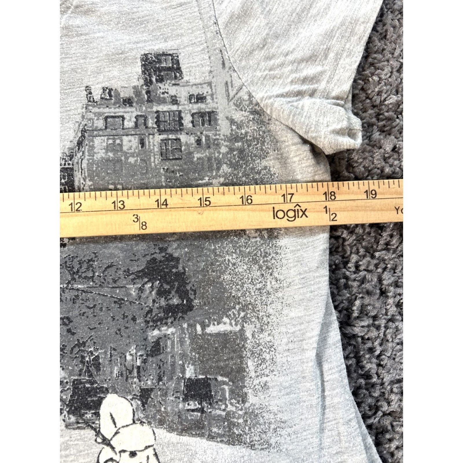 Style & Co Style & Co Shirt Womens Small White Relaxed Chic Hi Low Graphic City Travel Blouse Tunic 3/4 Sleeve Womens Slimfit Size S / US 4 / IT 40 - 3 Thumbnail