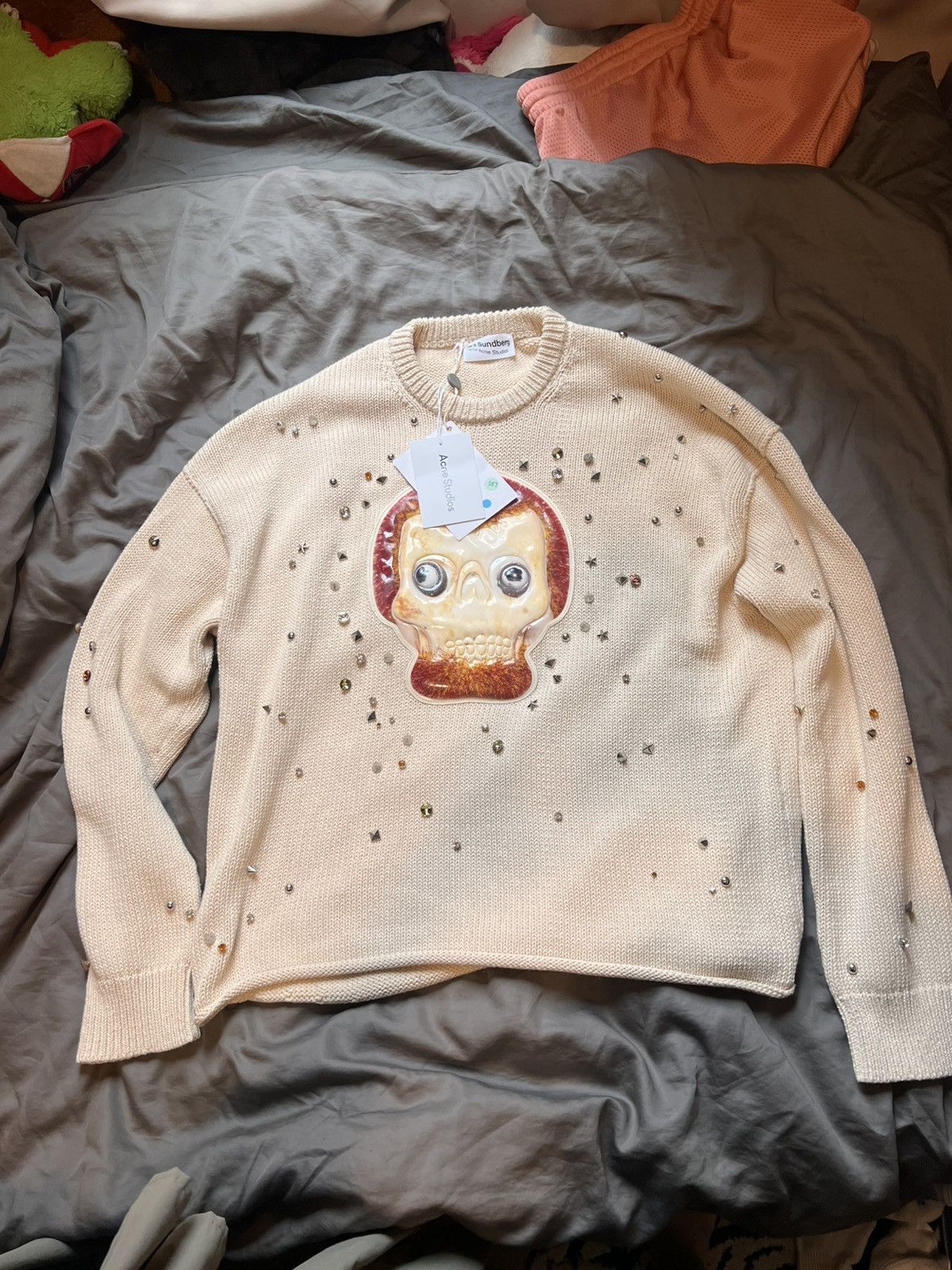 Acne Studios Acne Studios x Per Sundberg Cotton blend Knit sweater Size US L / EU 52-54 / 3 - 1 Thumbnail