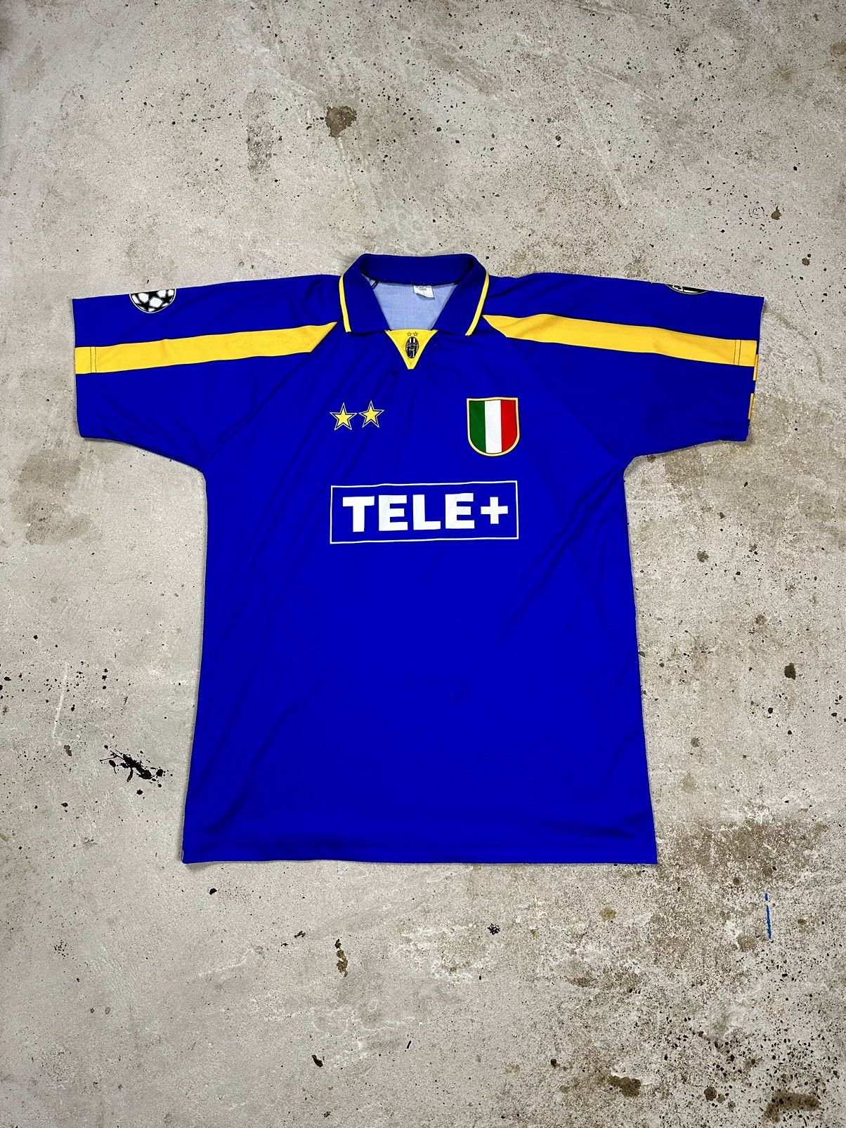 Vintage Vintage 90s Juventus Zidane #23 Third Jersey blokecore Size US XL / EU 56 / 4 - 2 Thumbnail