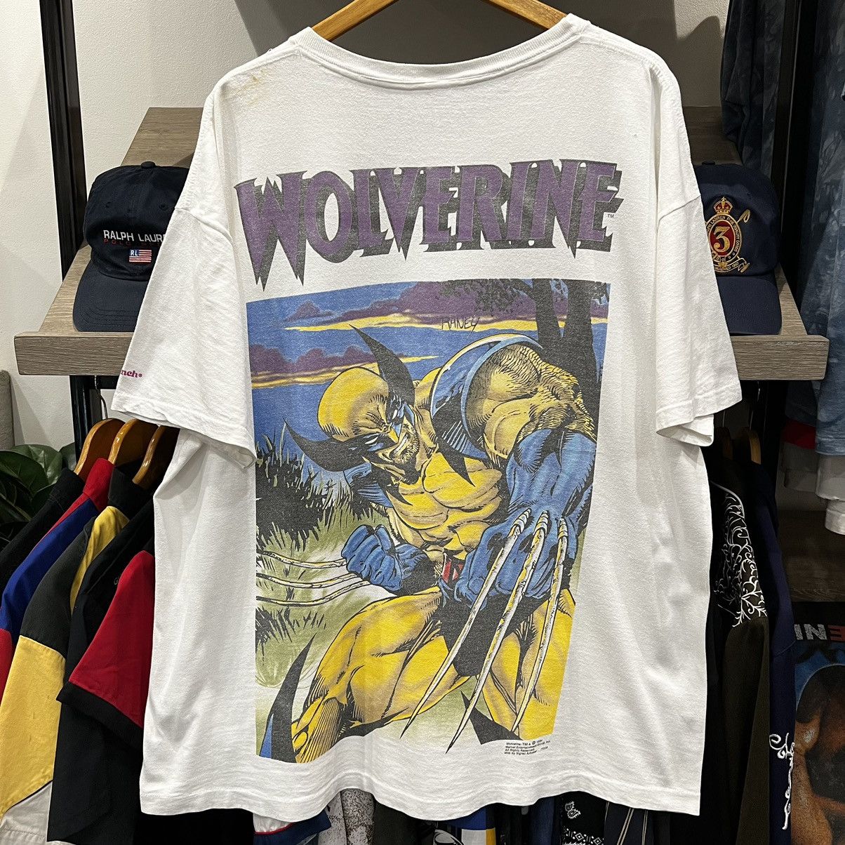Marvel Comics × Vintage × Wolverine Vintage 90s Wolverine Marvel Comics T-Shirt Size US XXL / EU 58 / 5 - 2 Thumbnail