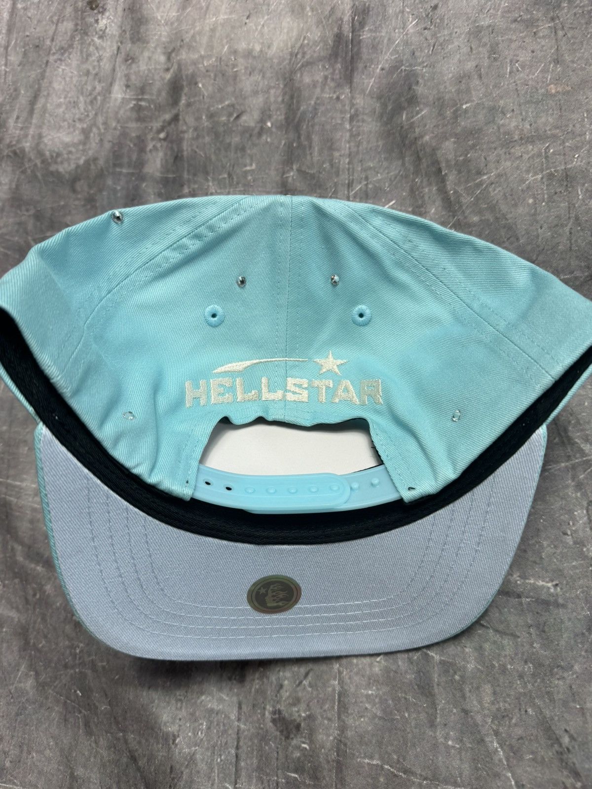 HELLSTAR Hellstar Logo with Rhinestones Snapback Hat in Baby Blue Size ONE SIZE - 5 Thumbnail