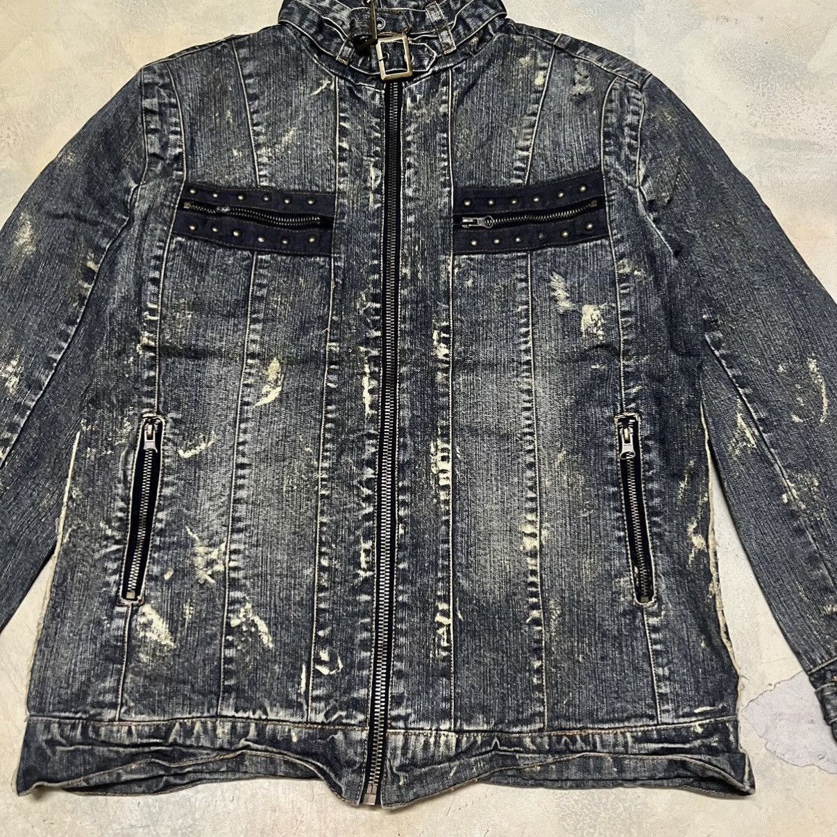In The Attic In The Attic Punk Bondage Distressed Style Jacket Size US L / EU 52-54 / 3 - 3 Thumbnail