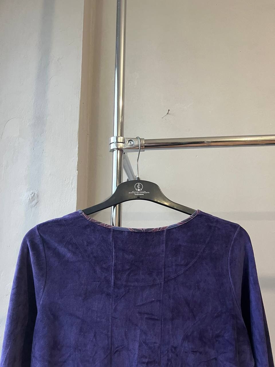 Gudrun Sjoden GUDRUN SJODEN PURPLE VELOUR ORGANIC COTTON CASUAL DRESS M Size M / US 6-8 / IT 42-44 - 10 Thumbnail