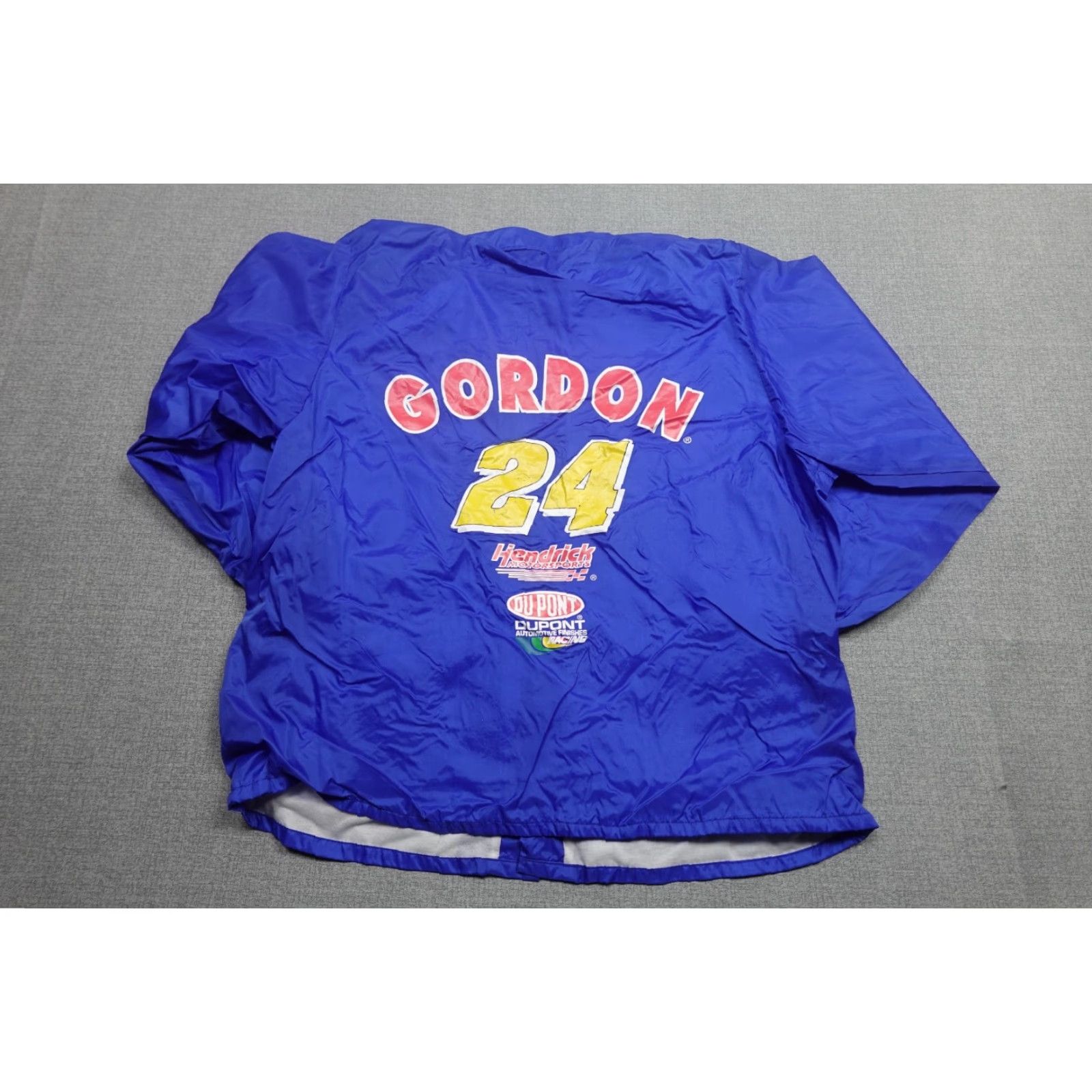 NASCAR VINTAGE Jeff Gordon Jacket Mens XL Blue Windbreaker Lined Nascar Swishy Snap Size US XL / EU 56 / 4 - 6 Thumbnail
