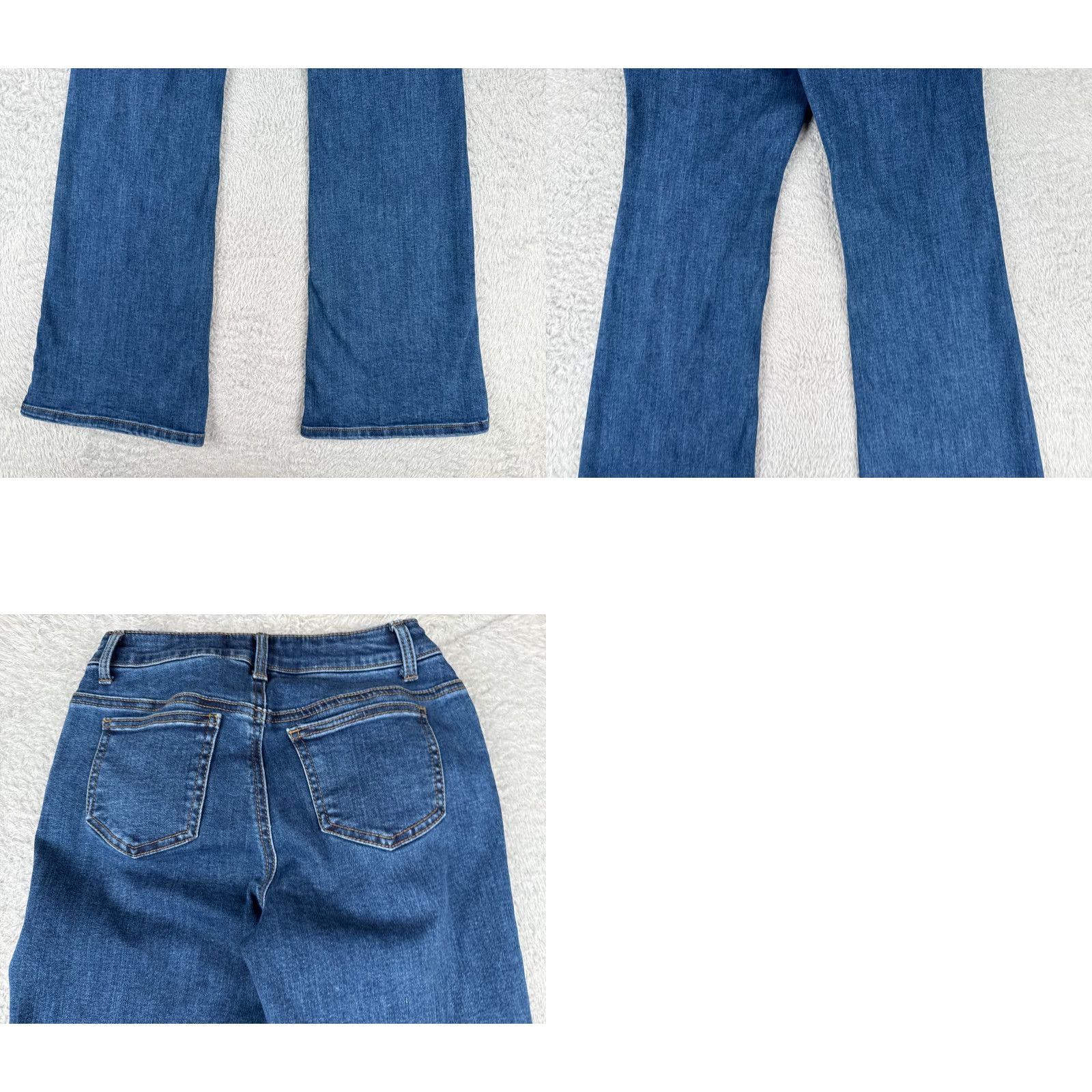 Vintage Refuge Jeans Women Regular Jeans 0 Blue Denim Cotton Blend Stretch Flared Low Rise 24x31 Size 25" / US 0 / IT 36 - 10 Thumbnail