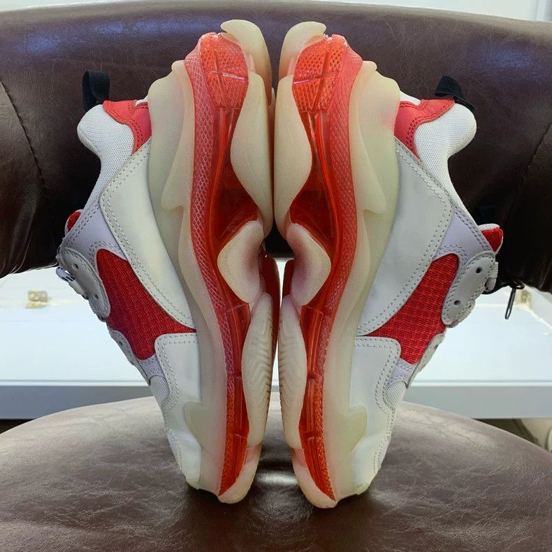 Balenciaga Balenciaga White and red air cushion shoes 2502-Nextarrow Size US 5.5 / EU 38 - 5 Thumbnail