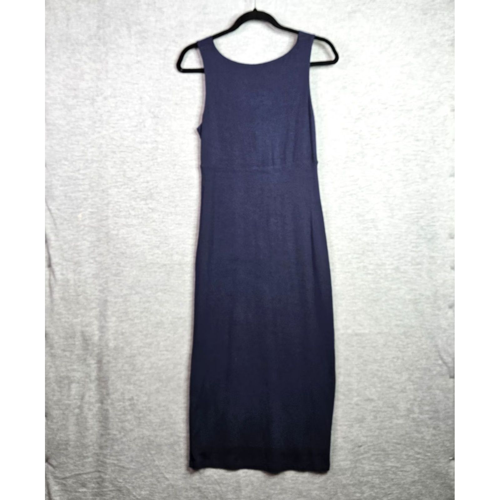 Athleta Athleta Dress Women’s XS Navy Sleeveless Knit Midi Minimalist Size XS / US 0-2 / IT 36-38 - 2 Thumbnail