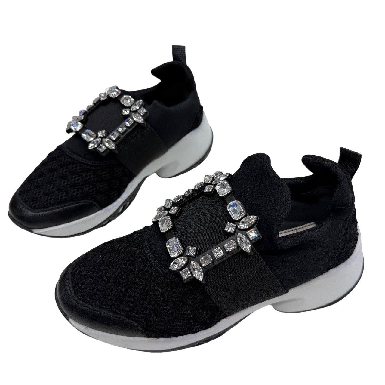 Roger Vivier Roger Vivier Crystal Buckle Low-Top Sneakers Size 36 Size US 6 / IT 36 - 1 Thumbnail