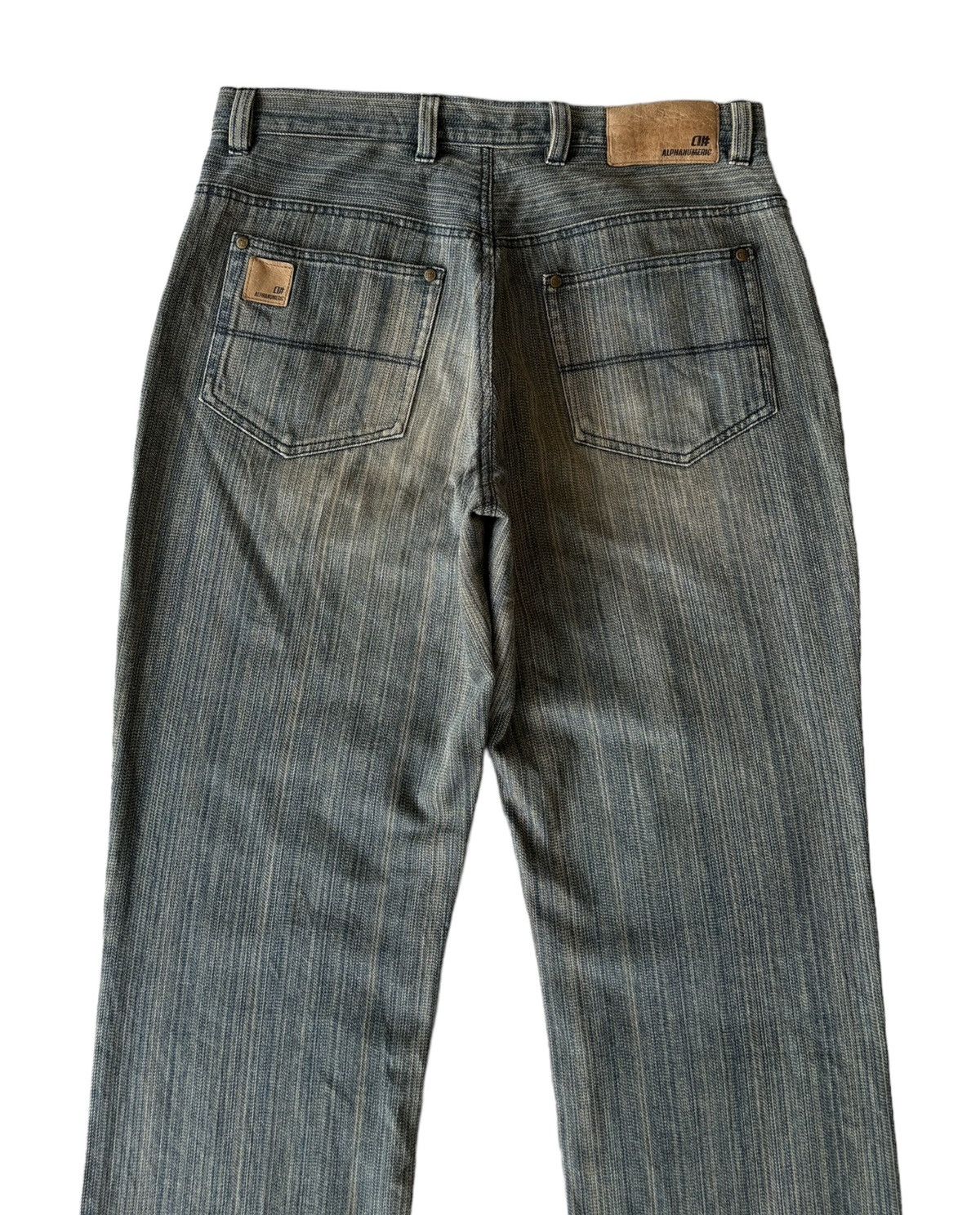 Alphanumeric Alphanumeric Pinstriped Wide Baggy Jeans Size US 34 / EU 50 - 6 Thumbnail