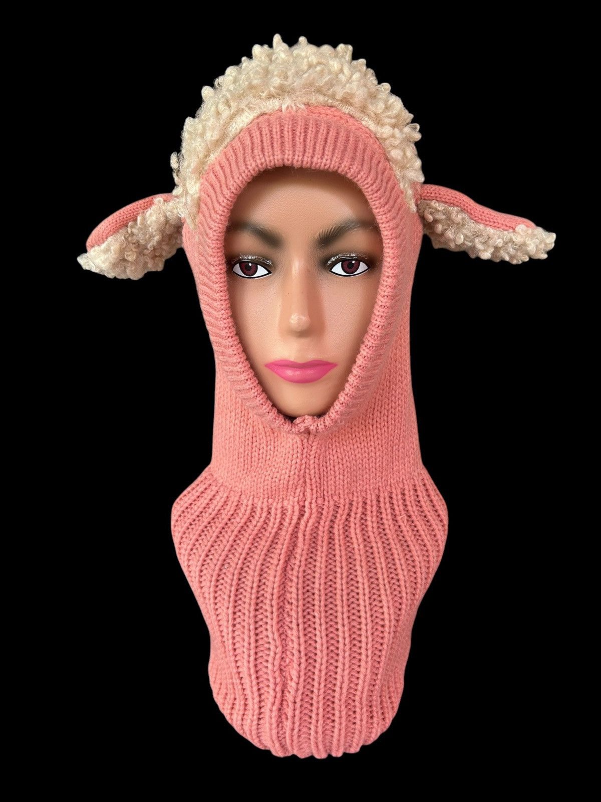 Kapital Balaclava Masked Knitted Bunny fur Japanese Style Size ONE SIZE - 2 Thumbnail