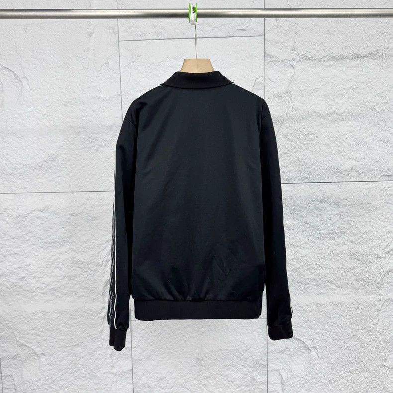 Givenchy Givenchy Black Side Striped Letter Zipper Jacket Size US L / EU 52-54 / 3 - 2 Thumbnail