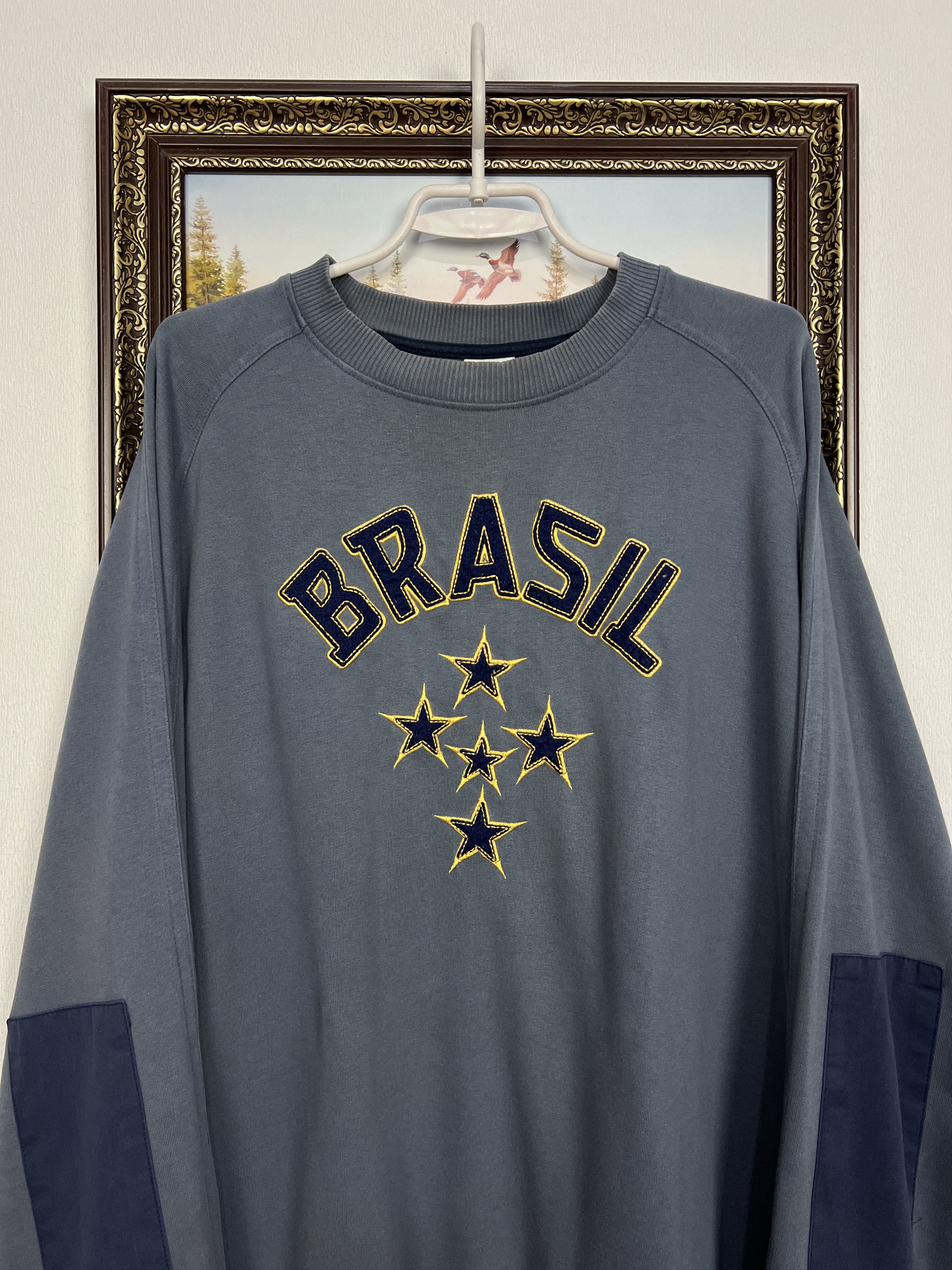 Nike Vintage Brazil Football Sweatshirt National Track Top Rare Size US XXL / EU 58 / 5 - 2 Thumbnail