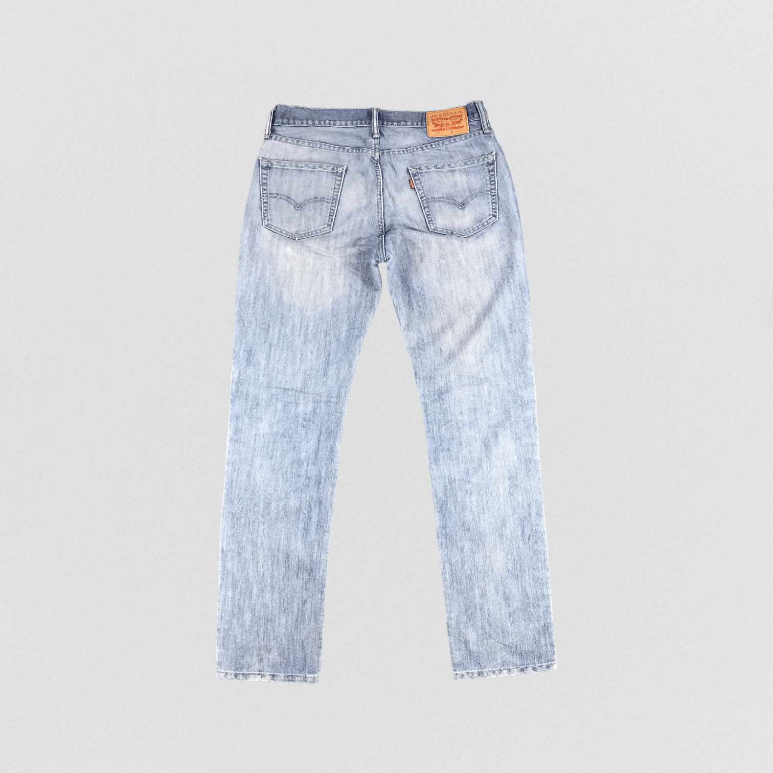 Levi's Vintage Distress Light Wash Levis 511 Jeans-JM1166 Size US 34 / EU 50 - 2 Thumbnail