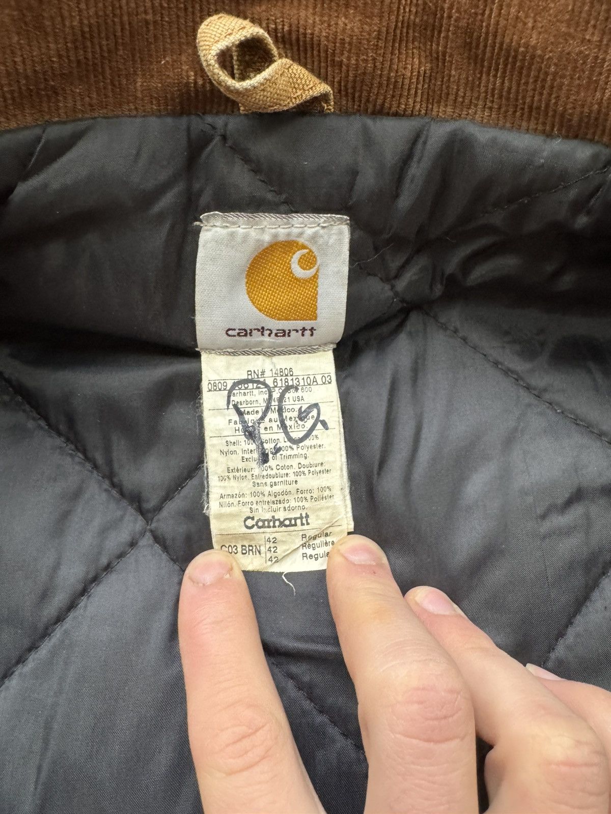 Carhartt × Vintage Vintage Carhartt Detroit Jacket Insulated 90s Size 42-L Size US L / EU 52-54 / 3 - 10 Thumbnail