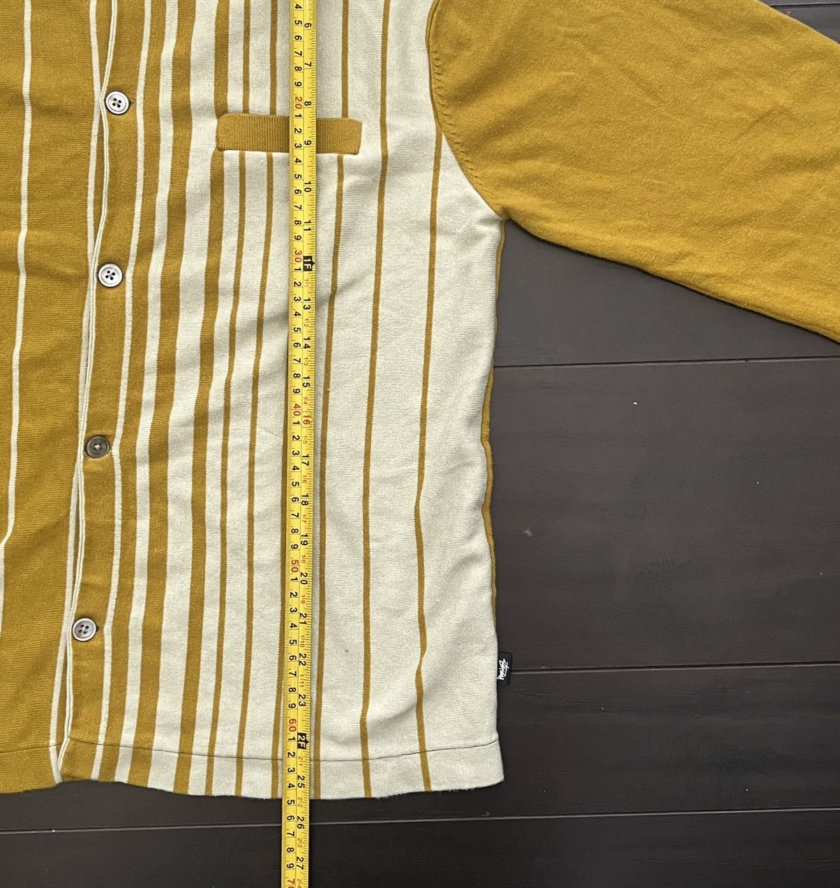 Stussy Stussy Striped Knit Long-sleeve Shirt, Yellow Size US L / EU 52-54 / 3 - 5 Thumbnail