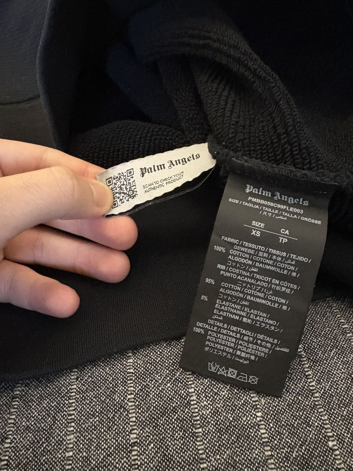 Palm Angels Palm Angels Curved Logo Hoodie Size XS Excellent Condition Size US XS / EU 42 / 0 - 6 Thumbnail
