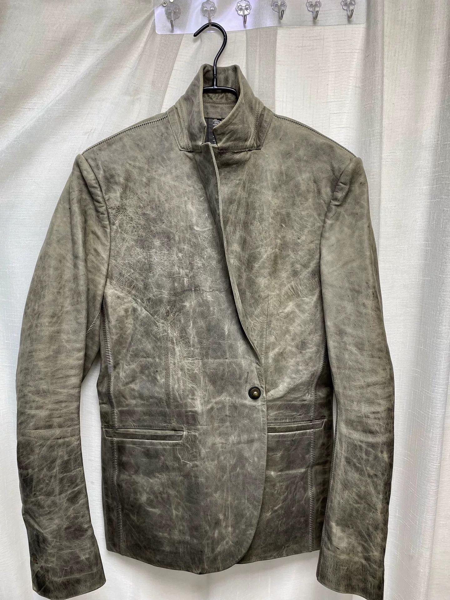 Isaac Sellam Experience Isaac Sellam Distressed Brass Buckle Blazer Size US M / EU 48-50 / 2 - 1 Thumbnail