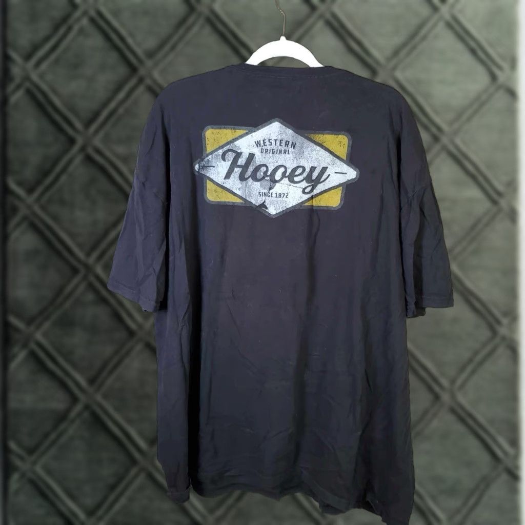 Vintage VINTAGE Hooey T-Shirt 3XL TG USA Mens Blue Short Sleeve Shirt Big & Tall Size US XXL / EU 58 / 5 - 1 Thumbnail