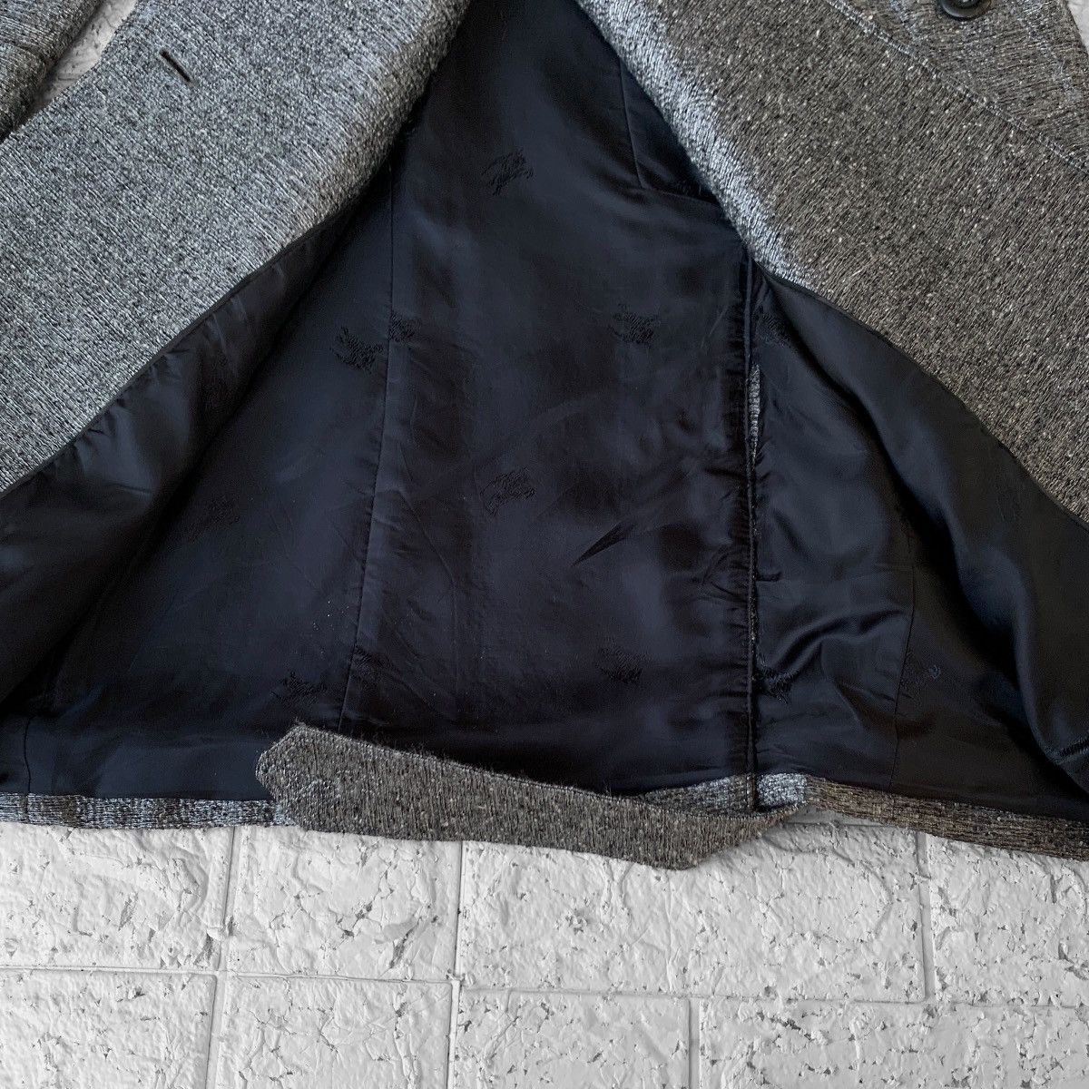 Burberry Burberry Mettalic Jacquard Wool Trench Coat Jacket Silver Size US S / EU 44-46 / 1 - 13 Thumbnail