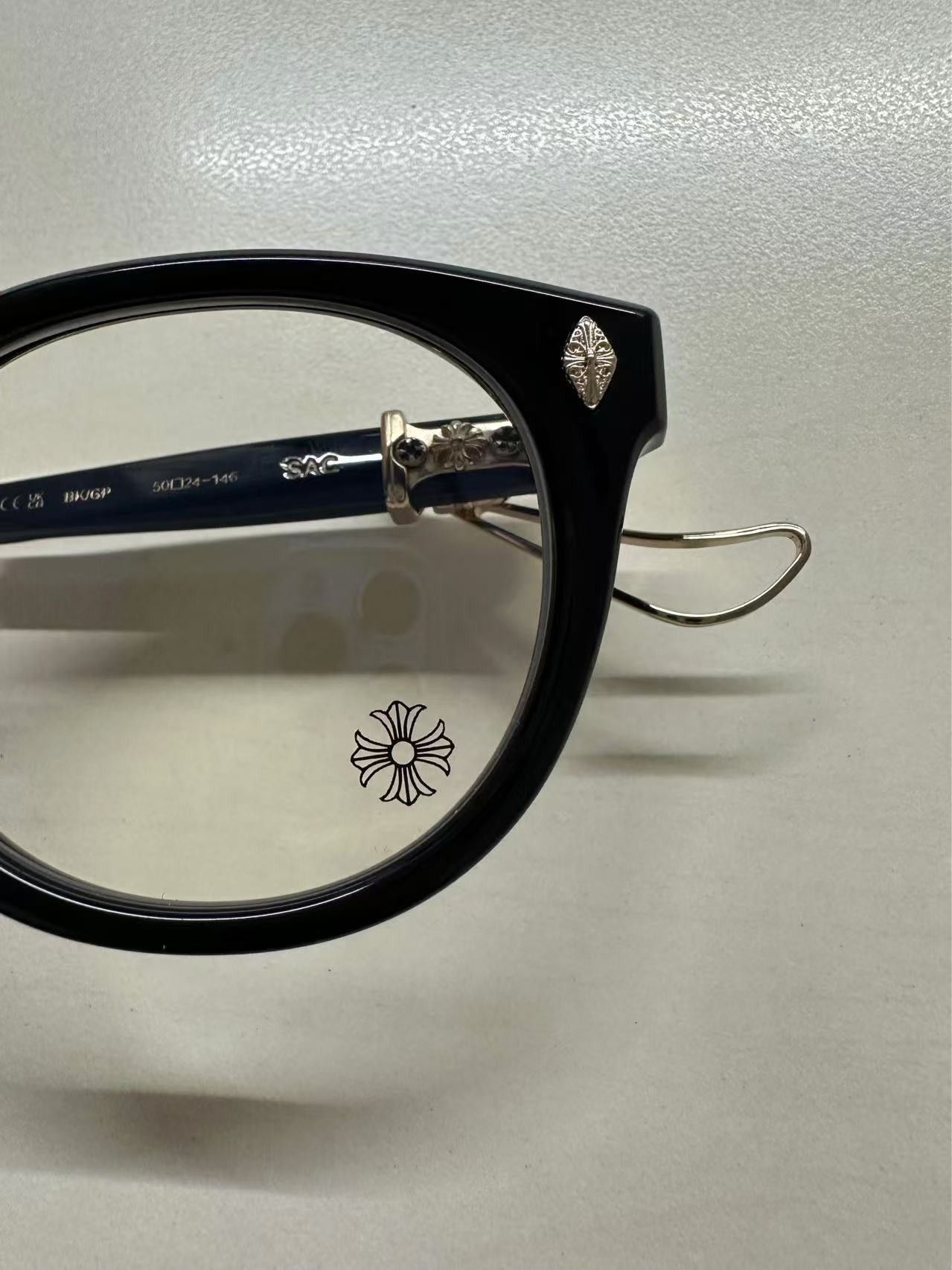 Chrome Hearts Chrome Hearts SAC BK/GP Dagger Glasses Frame Size ONE SIZE - 11 Thumbnail