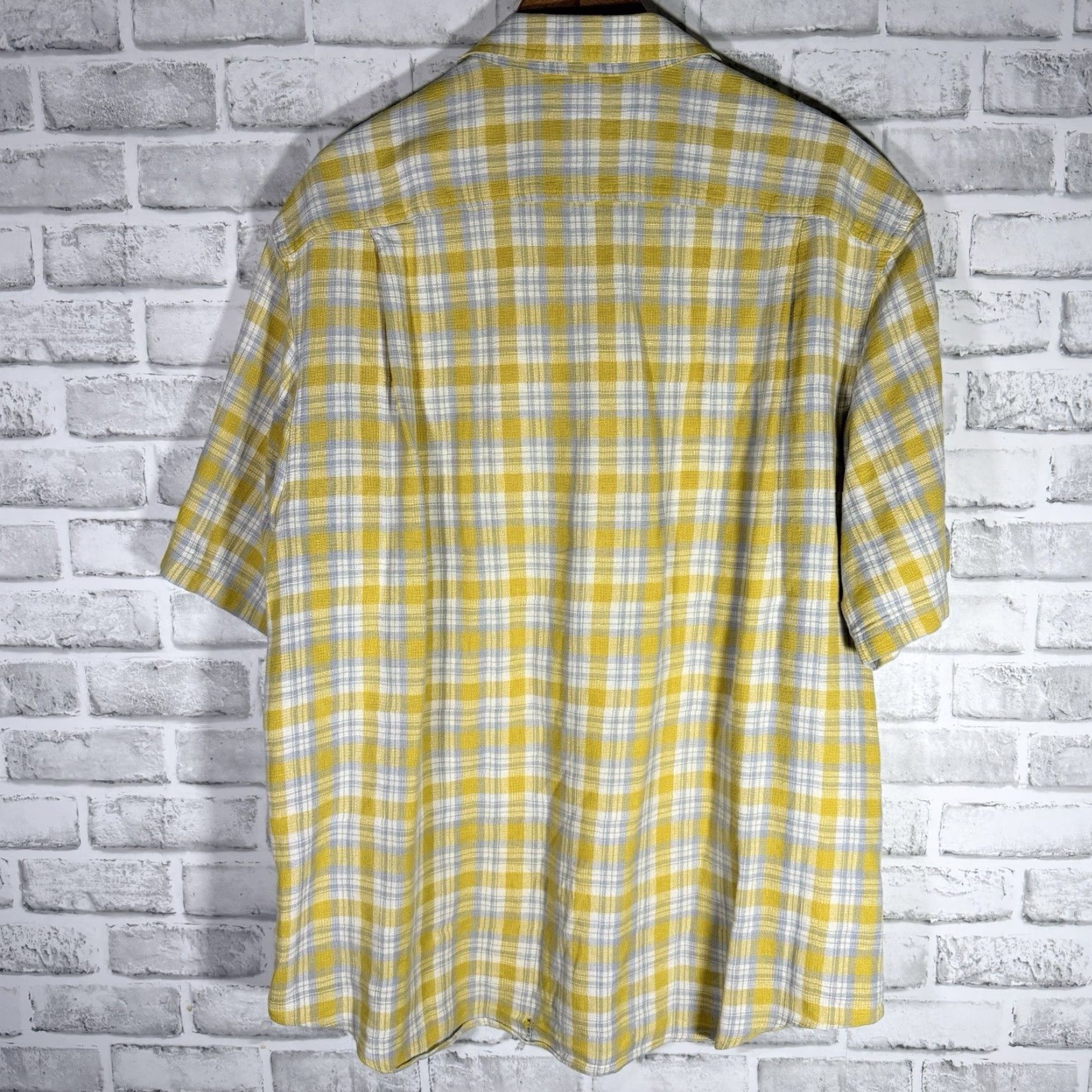 CO DULUTH TRADING CO Plaid Hemp Blend Short Sleeve Button-Up Shirt Mens XL Multicolor Size US XL / EU 56 / 4 - 5 Thumbnail