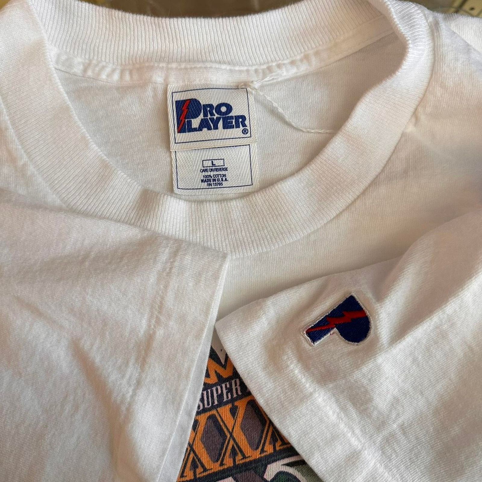 Pro Player × Vintage Vintage 1997 Bledsoe Vs Favre Super Bowl Shirt Size US L / EU 52-54 / 3 - 8 Thumbnail