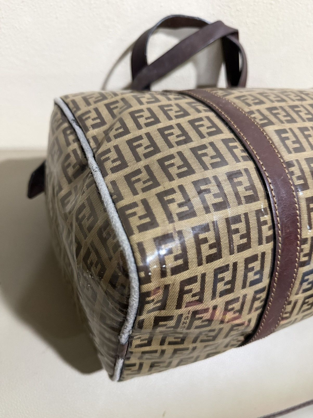 Fendi Authentic Fendi Zucca Crystal Boston Hand Bag Size ONE SIZE - 7 Thumbnail