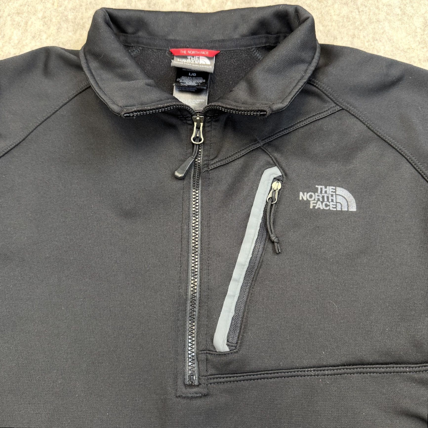 The North Face The North Face Pullover Mens Large Black Quarter Zip Fleece Sweatshirt Outdoor Size US L / EU 52-54 / 3 - 4 Thumbnail