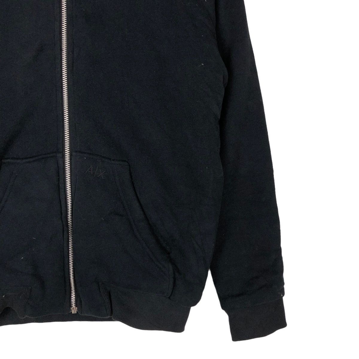 Armani Exchange 📌CROPPED BIKER JACKET ARMANI EXCHANGE MINK FUR LINING Size US XS / EU 42 / 0 - 7 Thumbnail