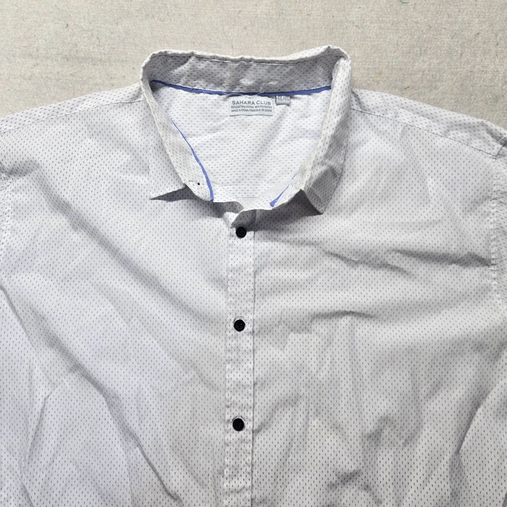 Vintage Sahara Club Shirt White Button-Up Long Sleeve Casual Adult Men's 4XL Shirt Size US XXL / EU 58 / 5 - 2 Thumbnail